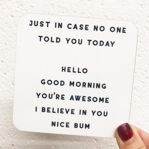 Nice Bum - personalised beer coaster by The 13 Prints