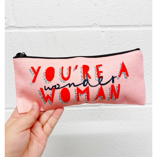 Wonder Woman - flat pencil case by Alice Palazon