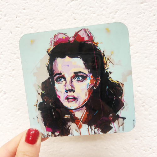 Dorothy - personalised beer coaster by Laura Selevos