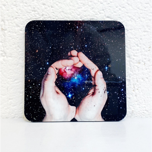 Catching the stars - personalised beer coaster by Maya Land