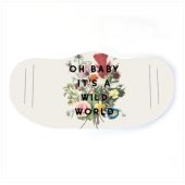 Oh Baby It's A Wild World - face cover mask by The 13 Prints