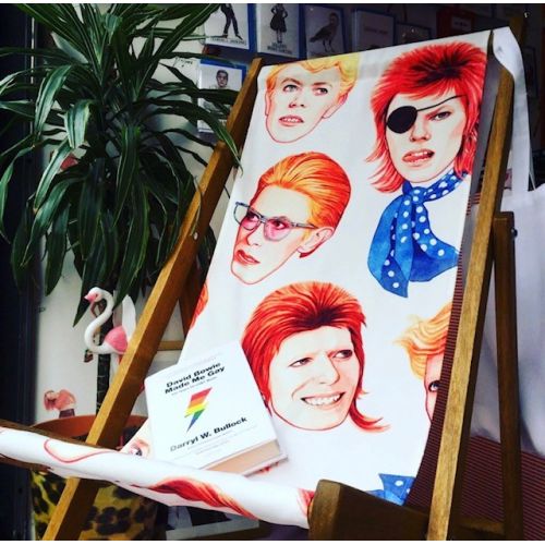 Fabulous Bowie - canvas deck chair by Helen Green