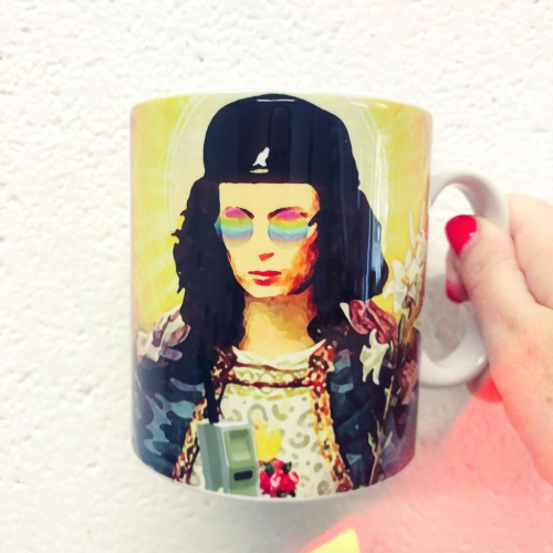 Patron Saint Of Fab - Edina - unique mug by Wallace Elizabeth