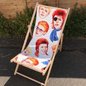 Fabulous Bowie - canvas deck chair by Helen Green