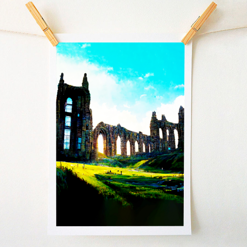 Whitby Abbey - A1 - A4 art print by Morgan Spear